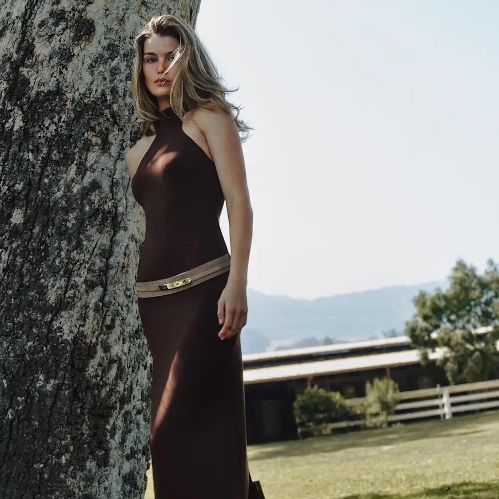 Bonnie Knit Brown Reformation Dress